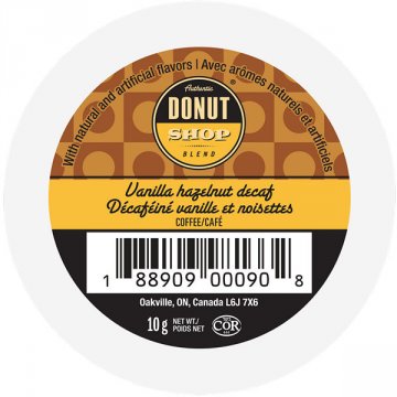 Authentic Donut Shop Vanilla Hazelnut Decaf Single Serve Cups 24ct