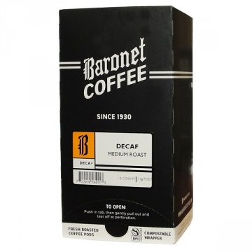 Baronet Compostable Decaf Pods - 16 ct