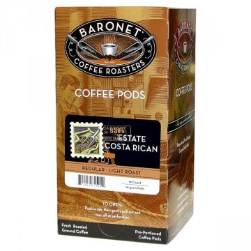 Baronet Estate Costa Rican Coffee Pods - 18ct