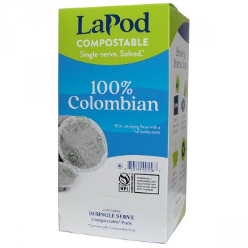 LaPod 100% Colombia Coffee Pods 18ct