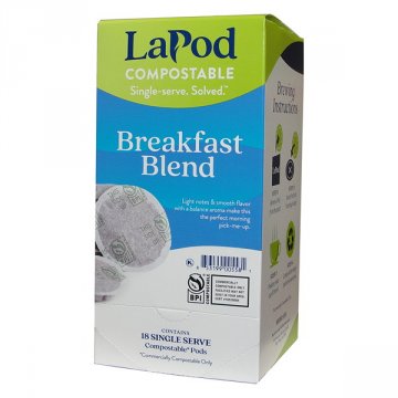 LaPod Breakfast Blend Coffee Pods 18ct