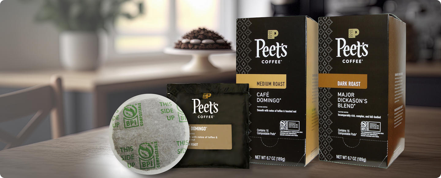 Peets single cup coffee pods