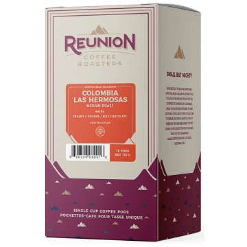 Reunion Colombia Las Hermosas Coffee Pods 16ct