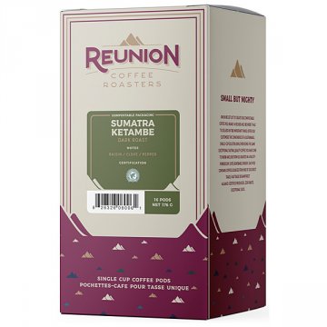 Reunion Sumatra Ketambe Coffee Pods 16ct