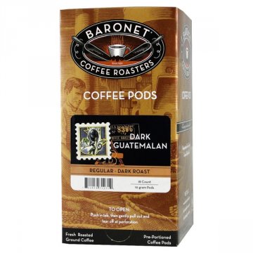 Baronet Dark Guatemalan Coffee Pods - 18ct