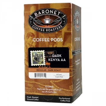 Baronet Dark Kenya AA Coffee Pods - 18ct