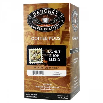 Baronet Donut Shop Blend Coffee Pods - 18ct