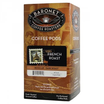 Baronet French Roast Coffee Pods - 18ct