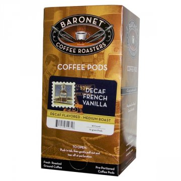 Baronet Decaf French Vanilla Coffee Pods - 18ct