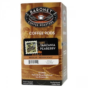 Baronet Tanzania Peaberry Coffee Pods - 18ct