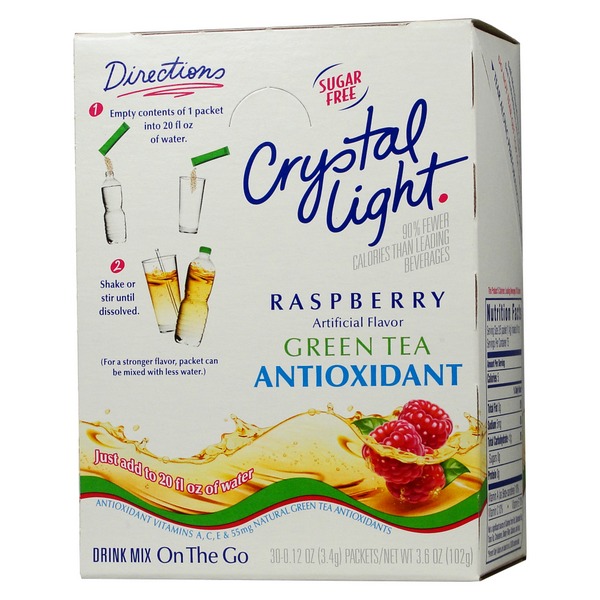 Crystal Light On The Go - Raspberry Green Tea -30ct