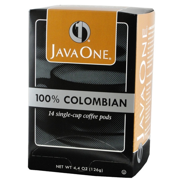 JavaOne Coffee Pods - 100% Colombian (Lt Roast) 14ct