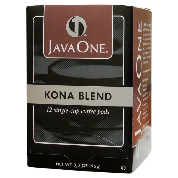 JavaOne Coffee Pods - Kona Blend (Lt Roast) 12ct