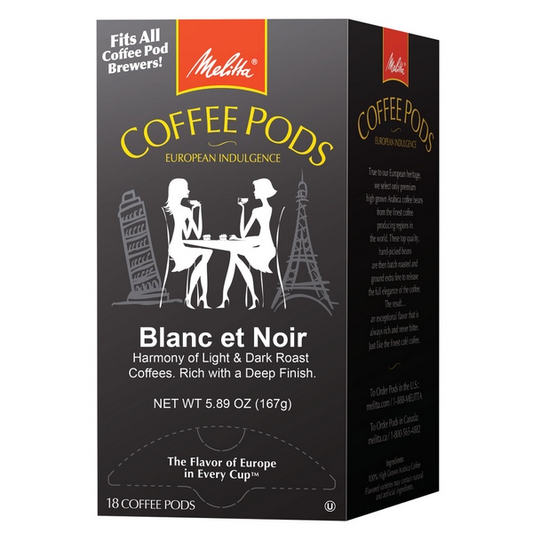 Melitta coffee pods - Blanc et Noir 18ct