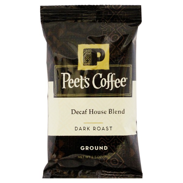 Peets Decaf House Blend Coffee Packets -18ct