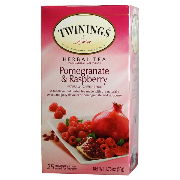 Twinings Pomegranate Raspberry Herbal Tea 20ct