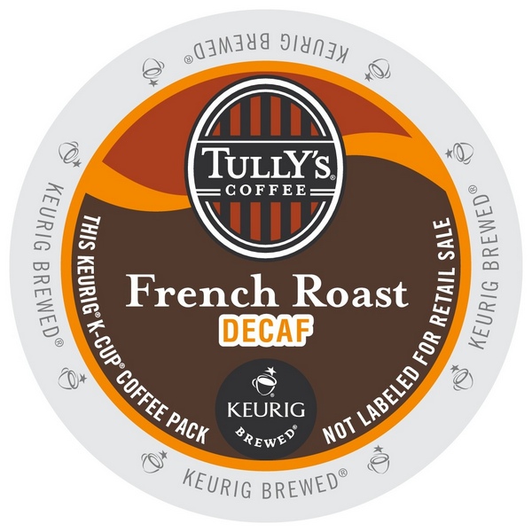 Tullys - French Roast DECAF k-cups 24ct