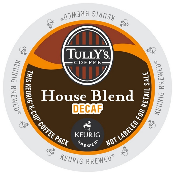 Tullys - House Blend DECAF k-cups 24ct