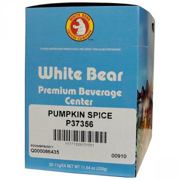 White Bear Pumpkin Spice Coffee Pods 30ct Box