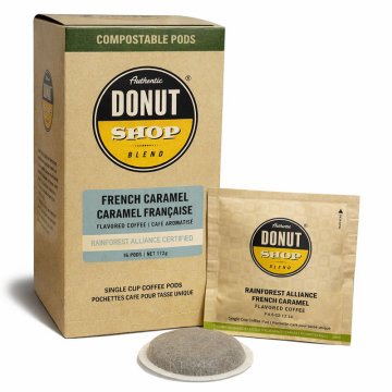 Authentic Donut Shop French Caramel Soft Coffee Pods 16ct