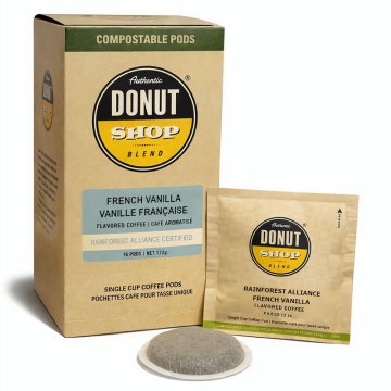 Authentic Donut Shop French Vanilla Soft Coffee Pods 16ct