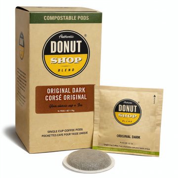 Authentic Donut Shop Original Dark Soft Coffee Pods 16ct