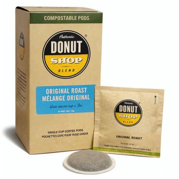 Authentic Donut Shop Original Roast Soft Coffee Pods 16ct