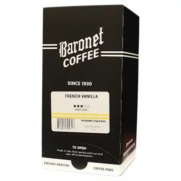 Baronet French Vanilla Coffee Pods - 18ct