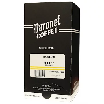 Baronet Hazelnut Coffee Pods - 18ct