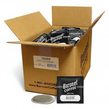 Baronet Colombian Soft Coffee Pods - Hospitality Pack, 200ct, 8 Grams
