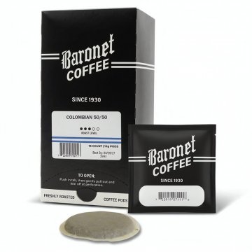 Baronet Colombian 50/50 10g Soft Coffee Pods - 18ct
