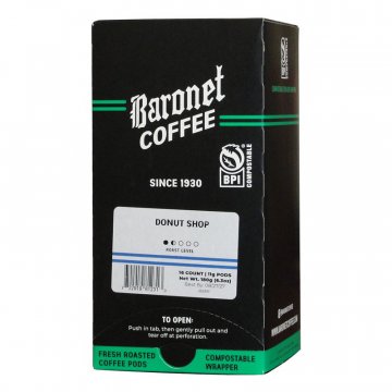 Baronet Compostable Donut Shop Pods - 16 ct