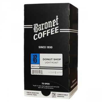 Baronet Compostable Donut Shop Pods - 16 ct