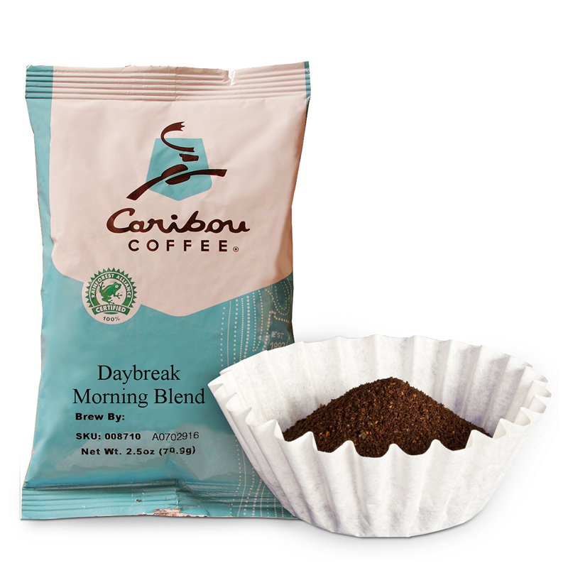 Caribou Coffee Daybreak Ground Coffee 2.5 oz 18/Carton 008711