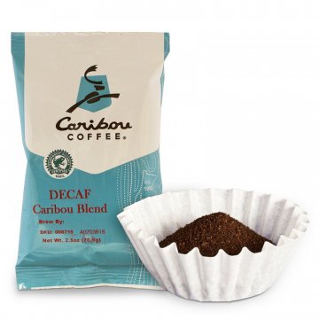 Caribou Blend Decaf Ground Coffee Packets 18ct
