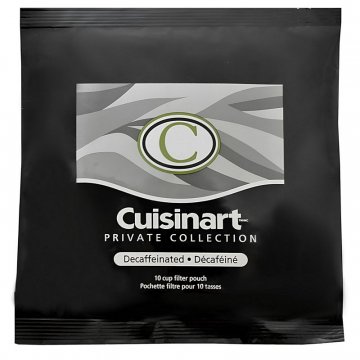 Cuisinart Private Collection 10 Cup Filter Pack DECAF Coffee 1.3oz - 75ct