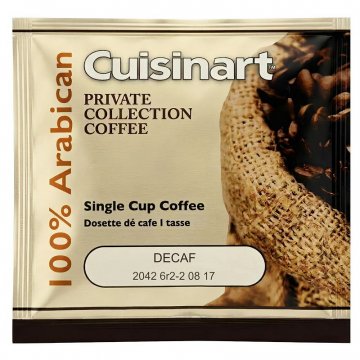Cuisinart Private Collection Decaf Soft Coffee Pod