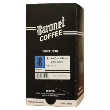 Baronet Estate Costa Rican Coffee Pods - 18ct