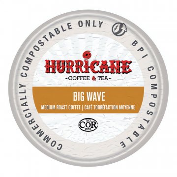 Hurricane Big Wave Compostable Single Serve Coffee Cups - 20ct