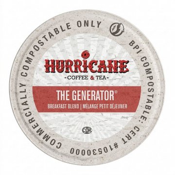 Hurricane The Generator Compostable Single Serve Coffee Cups - 20ct