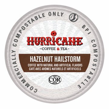 Hurricane Hazelnut Hailstorm Compostable Single Serve Coffee Cups - 20ct