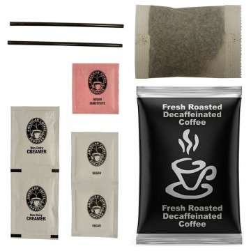 4-Cup All-in-the-bag Coffee -w- Condiments 250ct Decaf 250ct