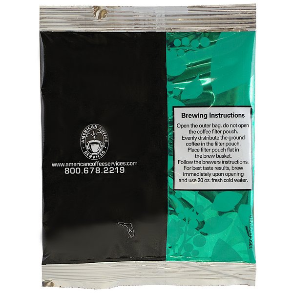 4-Cup Filter Pack Coffee | Arabican Decaf | 300ct