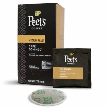 Peet's Cafe Domingo Soft Coffee Pods 16ct