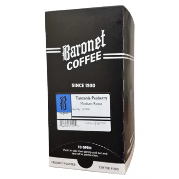 Baronet Tanzania Peaberry Coffee Pods - 18ct