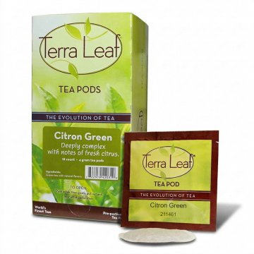 Terra Leaf Citron Green Tea Pods 18ct
