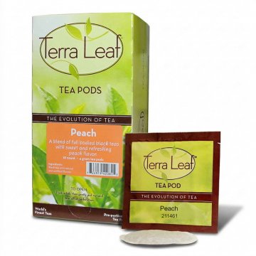 Terra Leaf Peach Tea Pods 18ct