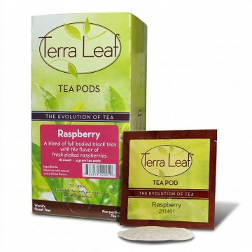Terra Leaf Raspberry Tea Pods 18ct