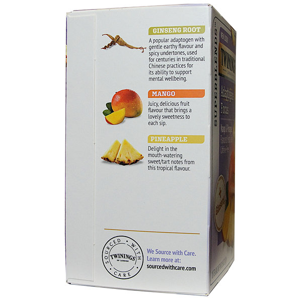 Twinings Focus - Ginseng, Mango, Pineapple, Herbal Tea