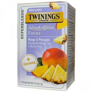 Twinings Focus - Ginseng, Mango, Pineapple, Herbal Tea
